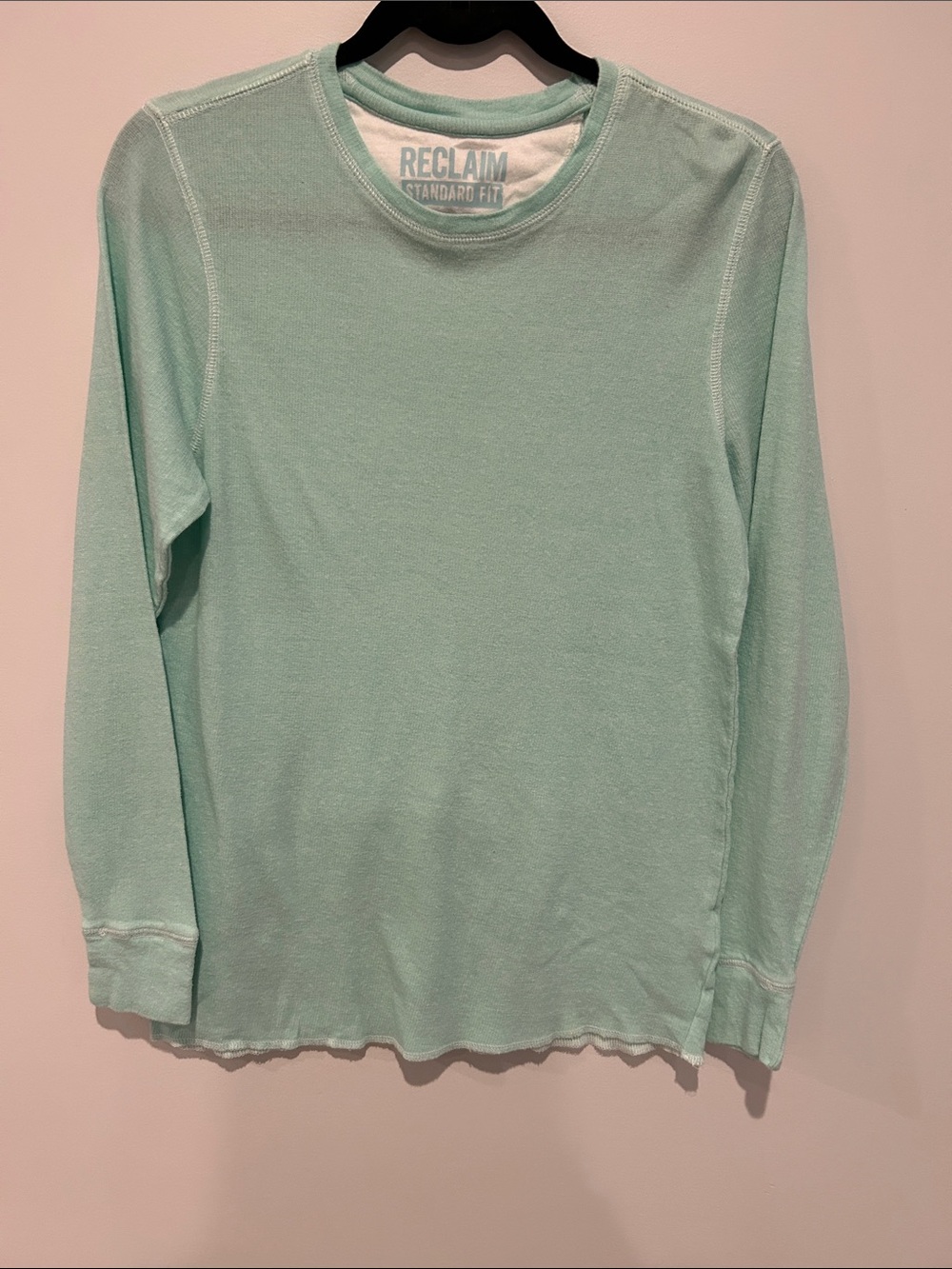 Kids' Long Sleeve Crew Neck Top - Mint Green